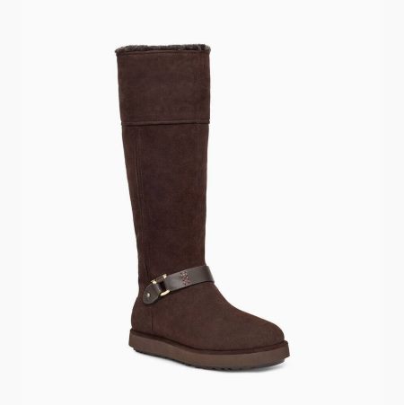 UGG Classic Berge Tall Suede Dark Boots for Women (NRTB49035)